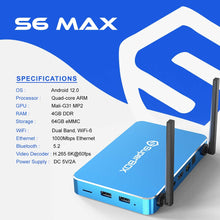 2024 SuperBox S6 MAX - 6K UHD, 64GB, 4GB RAM, Android TV, Dual Wi-Fi