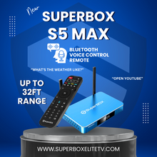 2024 SuperBox S5 MAX - Fully Load 6k 4GB Ram + 64GB, Voice Control Remote, ANDROID TV Dual Band Wi-Fi, 7 Days Playback Ultra HD 6K Video Player